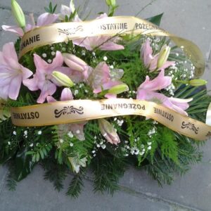 Wiązanka z różowych lilii